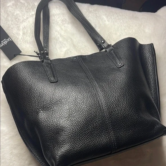Botkier Hudson Black Leather Tote Bag - Picture 8 of 16